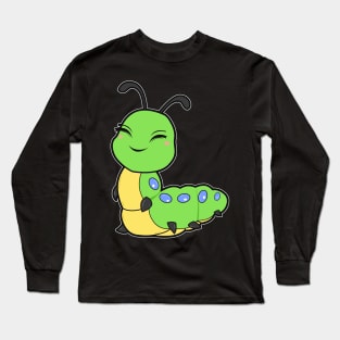 Cute Caterpillar Comic Long Sleeve T-Shirt